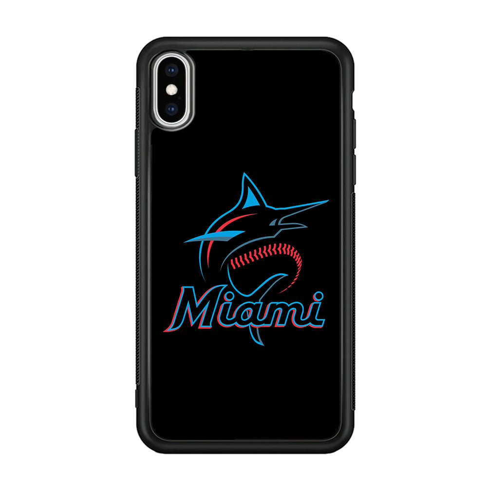 Baseball Miami Marlins MLB 001 iPhone Xs Case