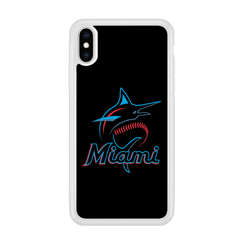 Baseball Miami Marlins MLB 001 iPhone Xs Case