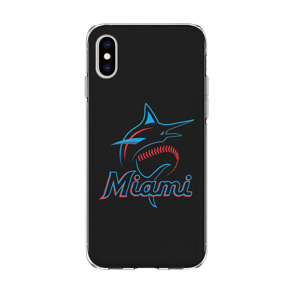 Baseball Miami Marlins MLB 001 iPhone Xs Max Case