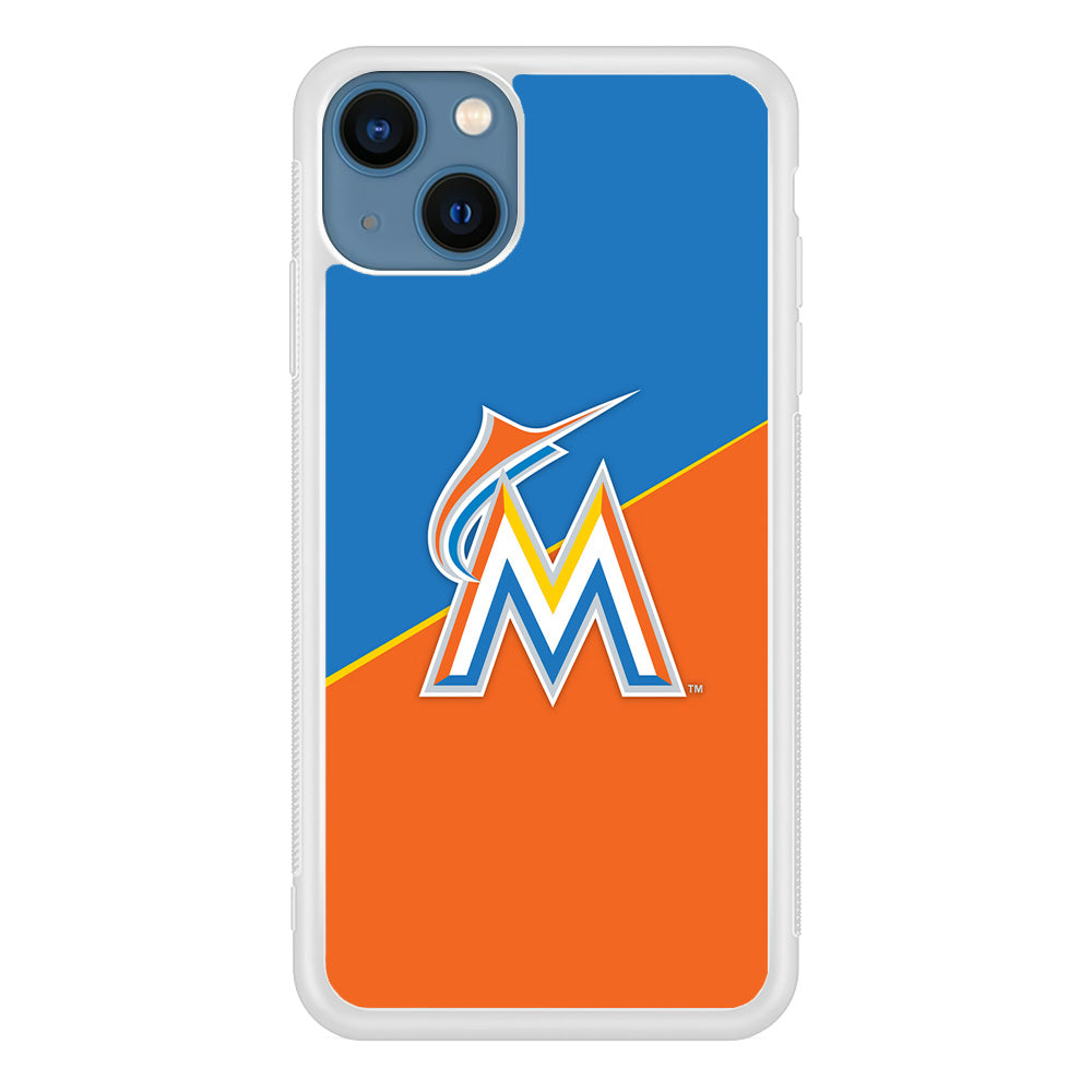 Baseball Miami Marlins MLB 002 iPhone 13 Case-Phone Case-Rubber White (2D Case)-Altracase