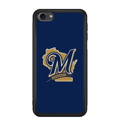 Baseball Milwaukee Brewers MLB 001 iPod Touch 6 Case-Phone Case-Rubber White (2D Case)-Altracase