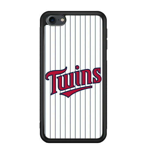 Baseball Minnesota Twins MLB 002 iPod Touch 6 Case-Phone Case-Rubber White (2D Case)-Altracase