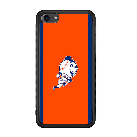 Baseball New York Mets MLB 002 iPod Touch 6 Case-Phone Case-Rubber White (2D Case)-Altracase