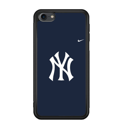 Baseball New York Yankees MLB 002 iPod Touch 6 Case-Phone Case-Rubber Black (2D Case)-Altracase