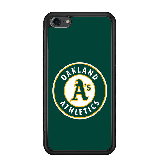 Baseball Oakland Athletics MLB 001 iPod Touch 6 Case-Phone Case-Rubber White (2D Case)-Altracase