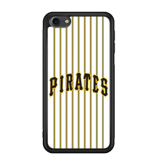 Baseball Pittsburgh Pirates MLB 001 iPod Touch 6 Case-Phone Case-Rubber White (2D Case)-Altracase