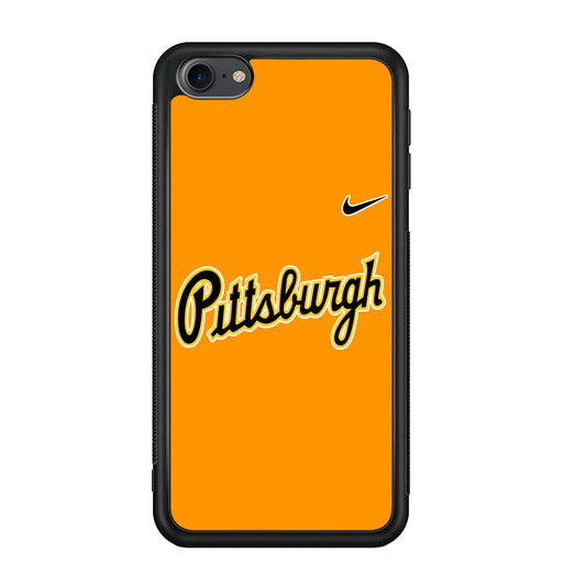 Baseball Pittsburgh Pirates MLB 002 iPod Touch 6 Case-Phone Case-Rubber White (2D Case)-Altracase
