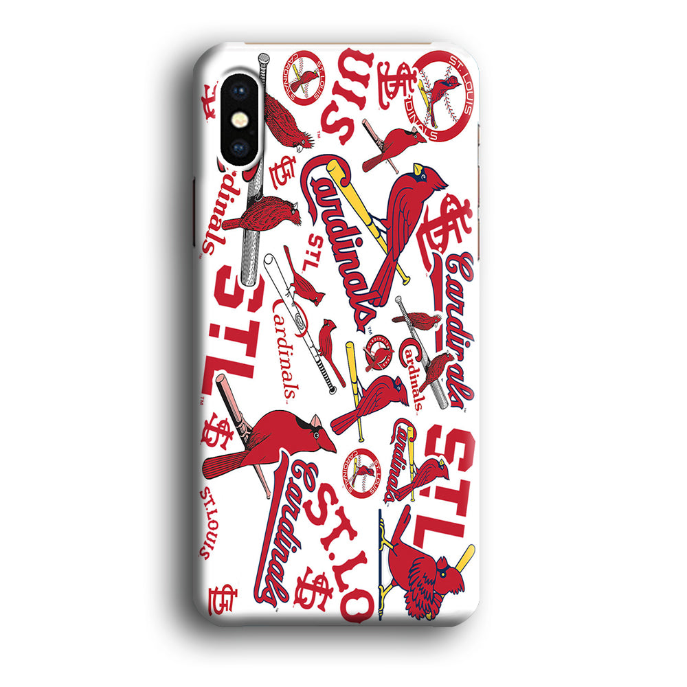 Baseball St. Louis Cardinals MLB 001 iPhone X Case