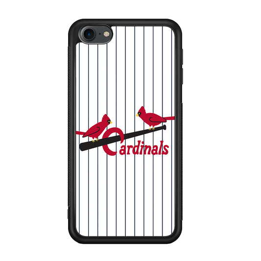 Baseball St. Louis Cardinals MLB 002 iPod Touch 6 Case-Phone Case-Rubber White (2D Case)-Altracase