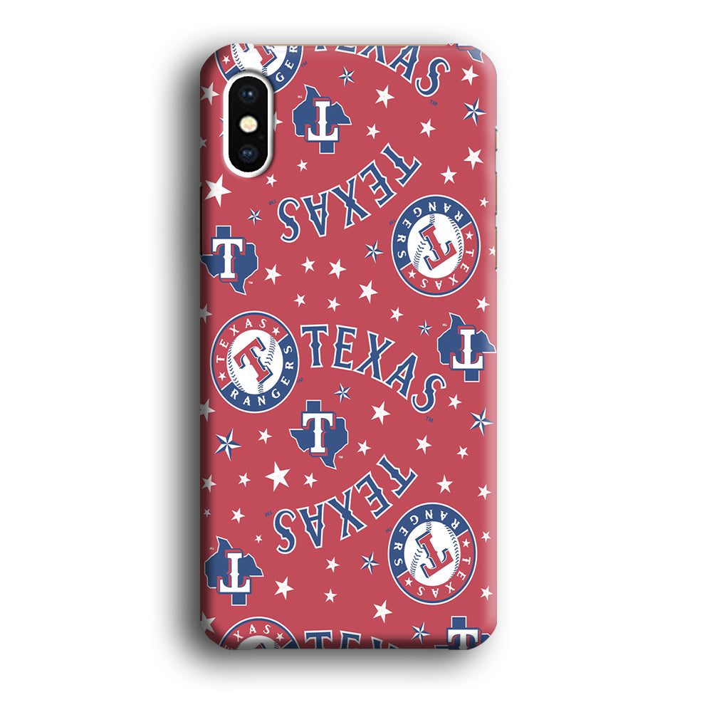 Baseball Texas Rangers MLB 001 iPhone X Case