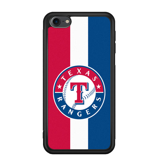 Baseball Texas Rangers MLB 002 iPod Touch 6 Case-Phone Case-Rubber White (2D Case)-Altracase
