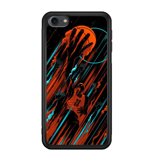 Basketball Art 003 iPod Touch 6 Case-Phone Case-Rubber White (2D Case)-Altracase