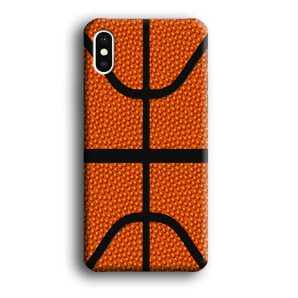 Basketball Pattern iPhone Xs Max Case