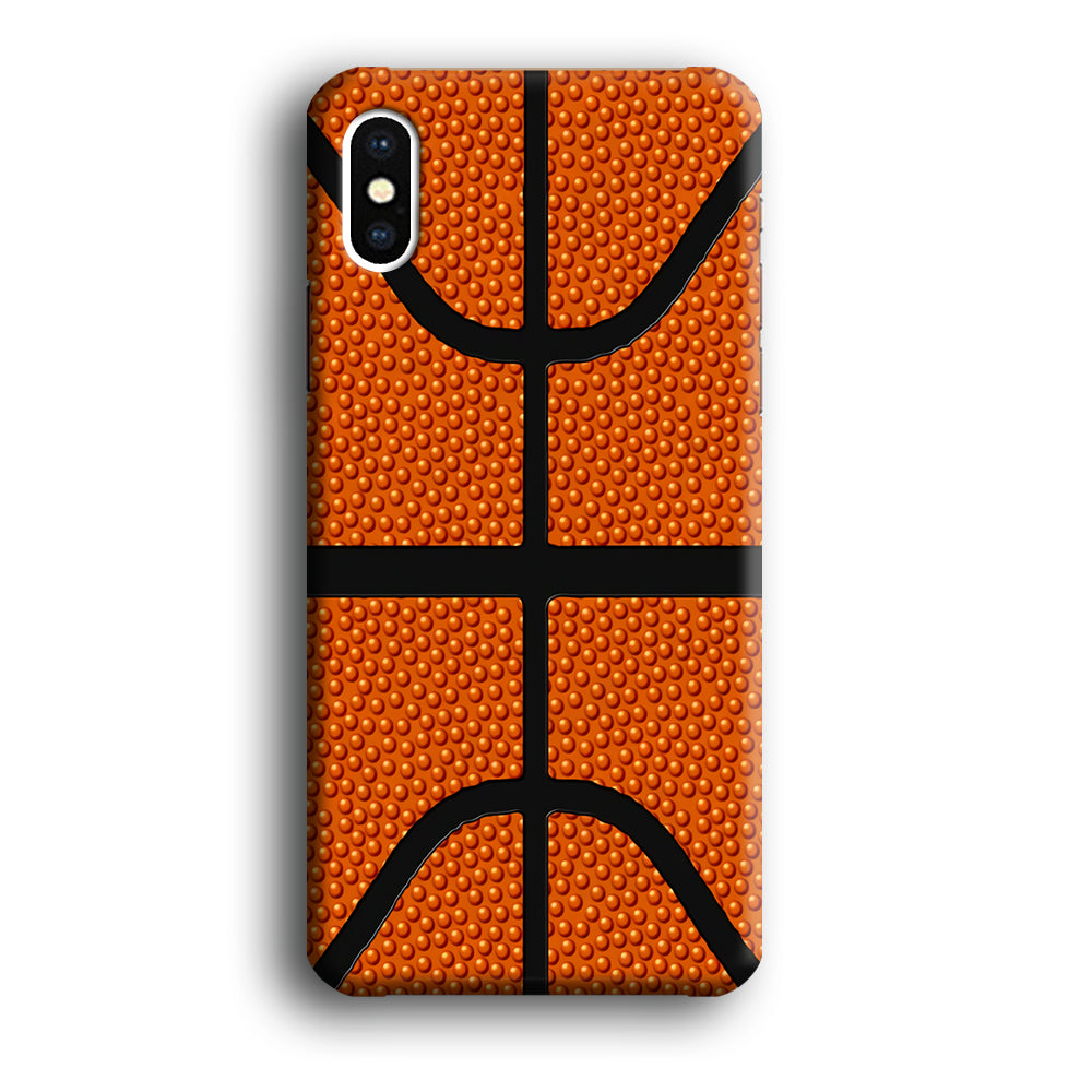 Basketball Pattern iPhone Xs Case