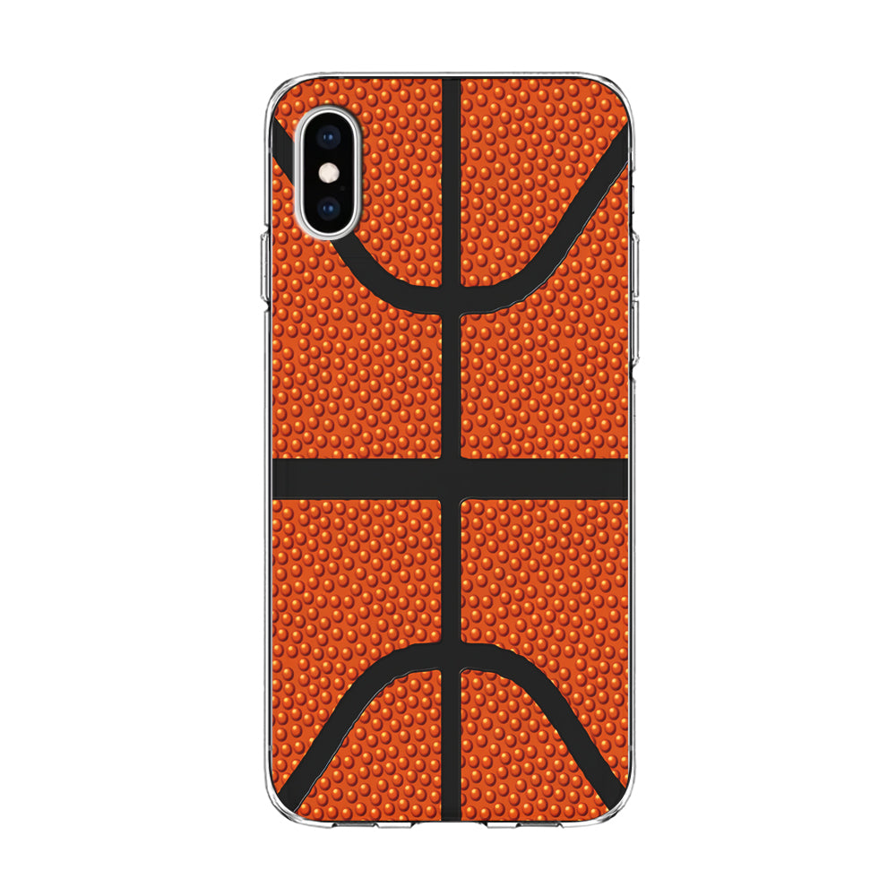 Basketball Pattern iPhone Xs Case