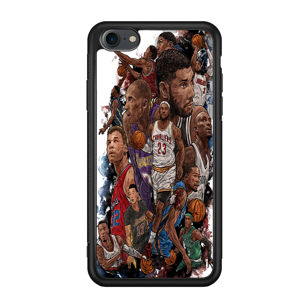 Basketball Players Art iPhone SE 2020 Case