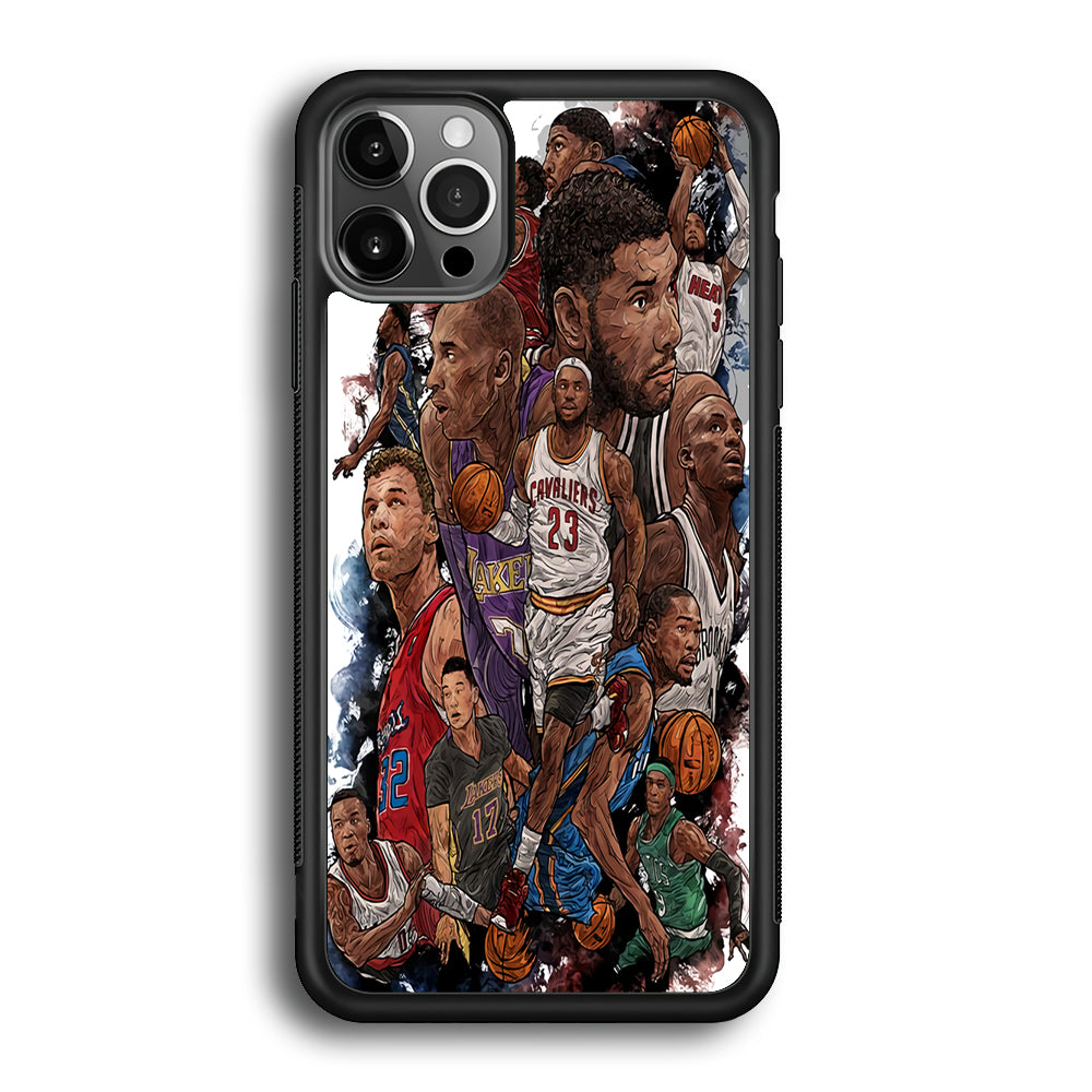 Basketball Players Art iPhone 12 Pro Case