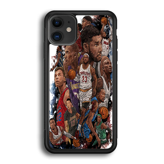 Basketball Players Art iPhone 12 Case