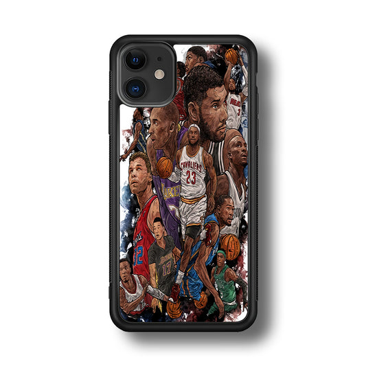 Basketball Players Art iPhone 11 Case