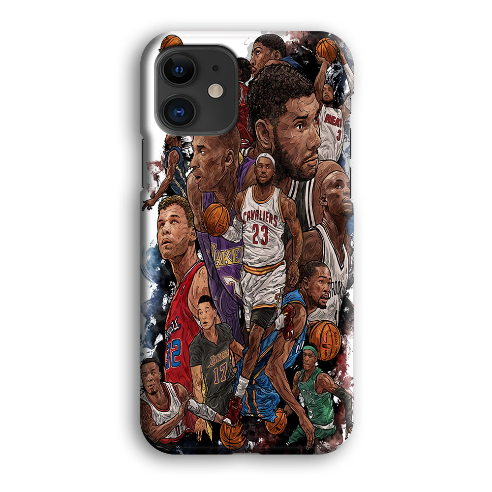 Basketball Players Art iPhone 12 Case