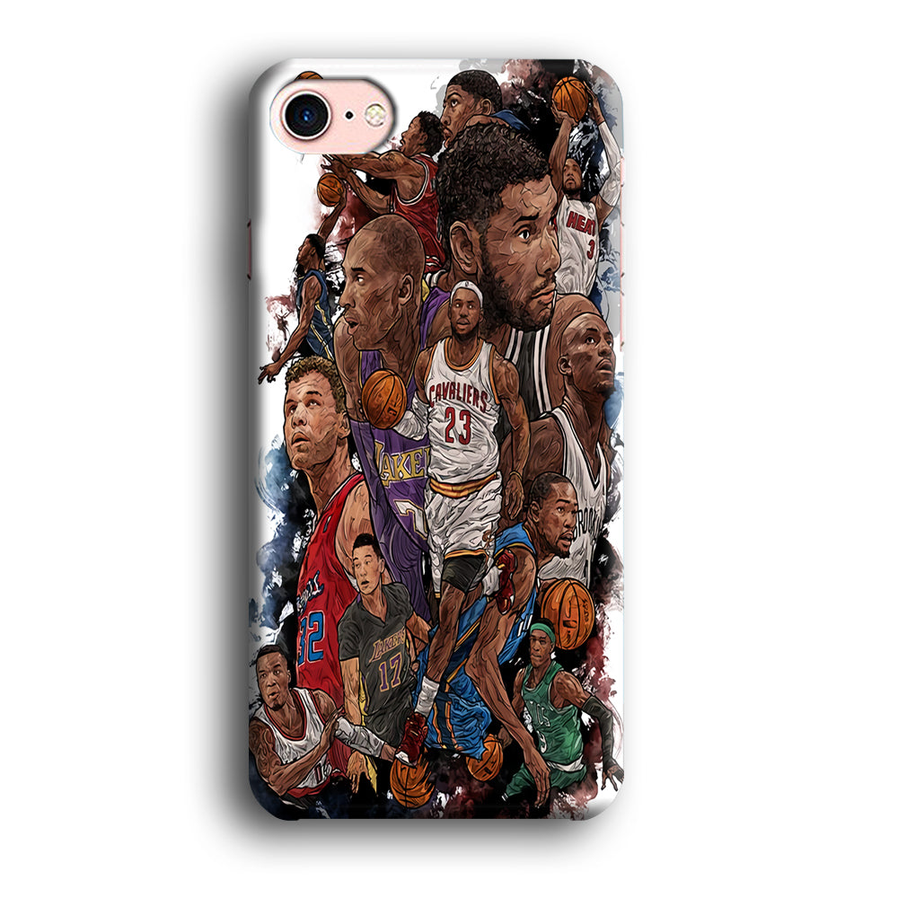 Basketball Players Art iPhone SE 2020 Case