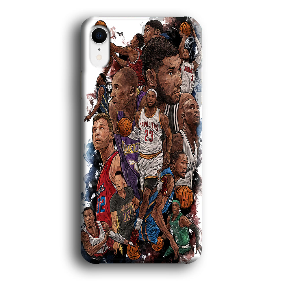 Basketball Players Art iPhone XR Case
