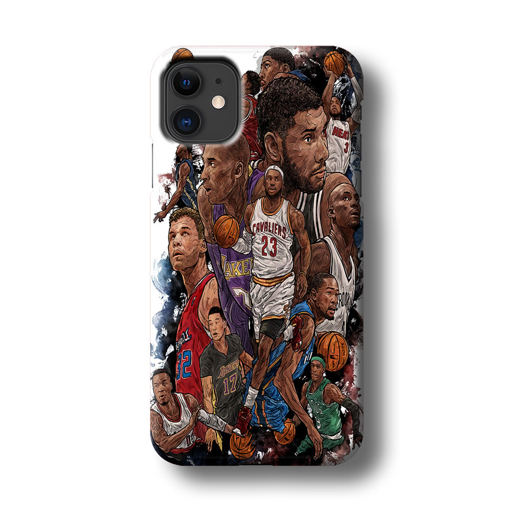 Basketball Players Art iPhone 11 Case