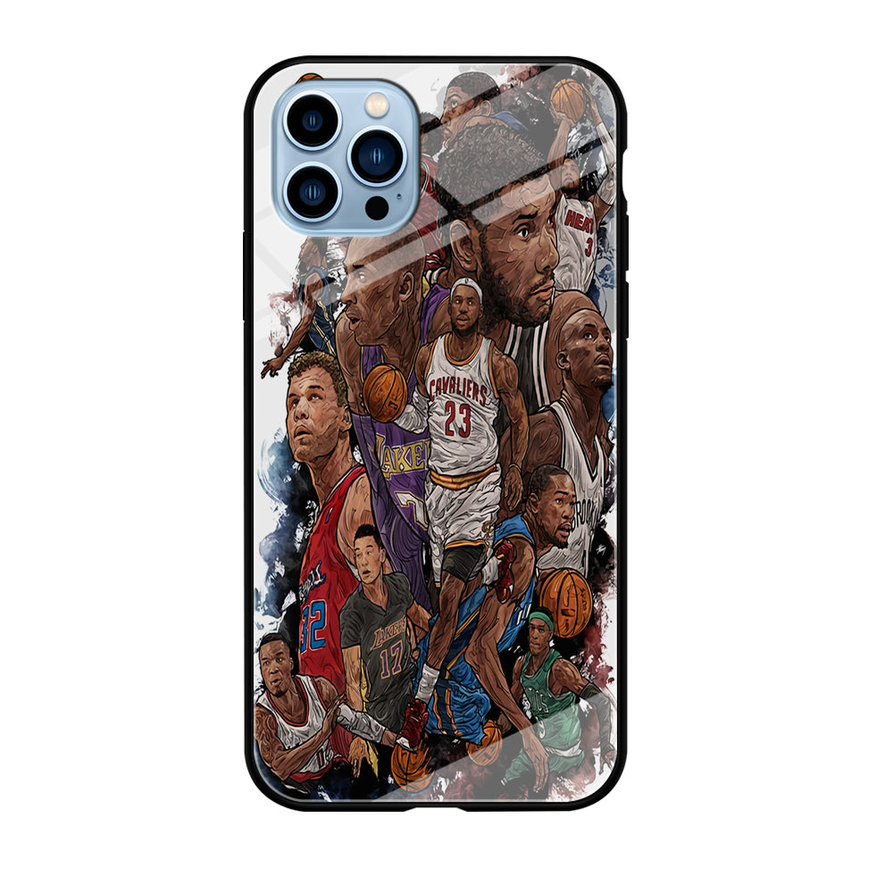 Basketball Players Art iPhone 12 Pro Case