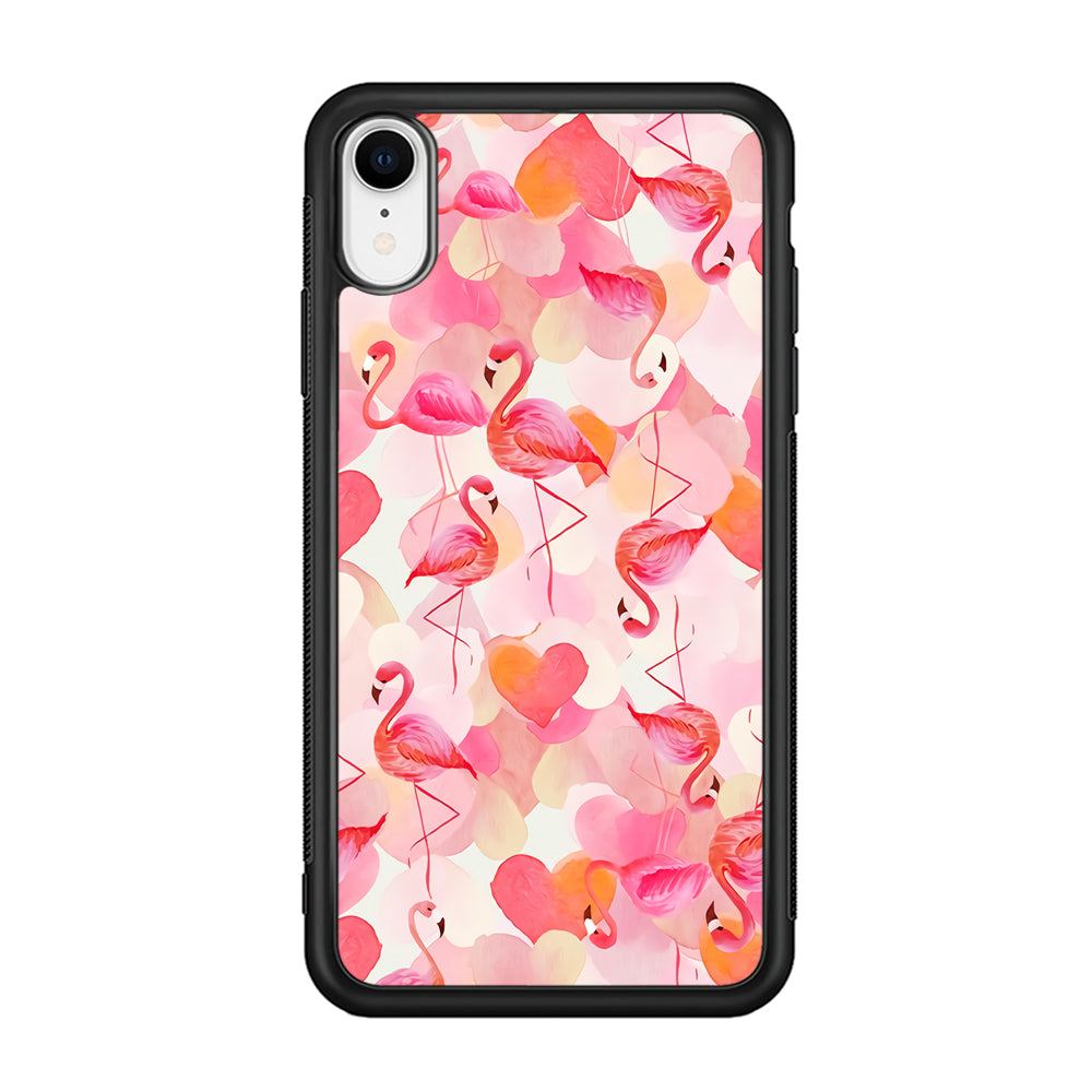 Beautiful Flamingo Art iPhone XR Case