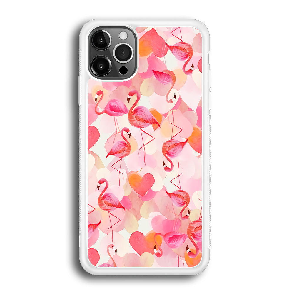 Beautiful Flamingo Art iPhone 12 Pro Case