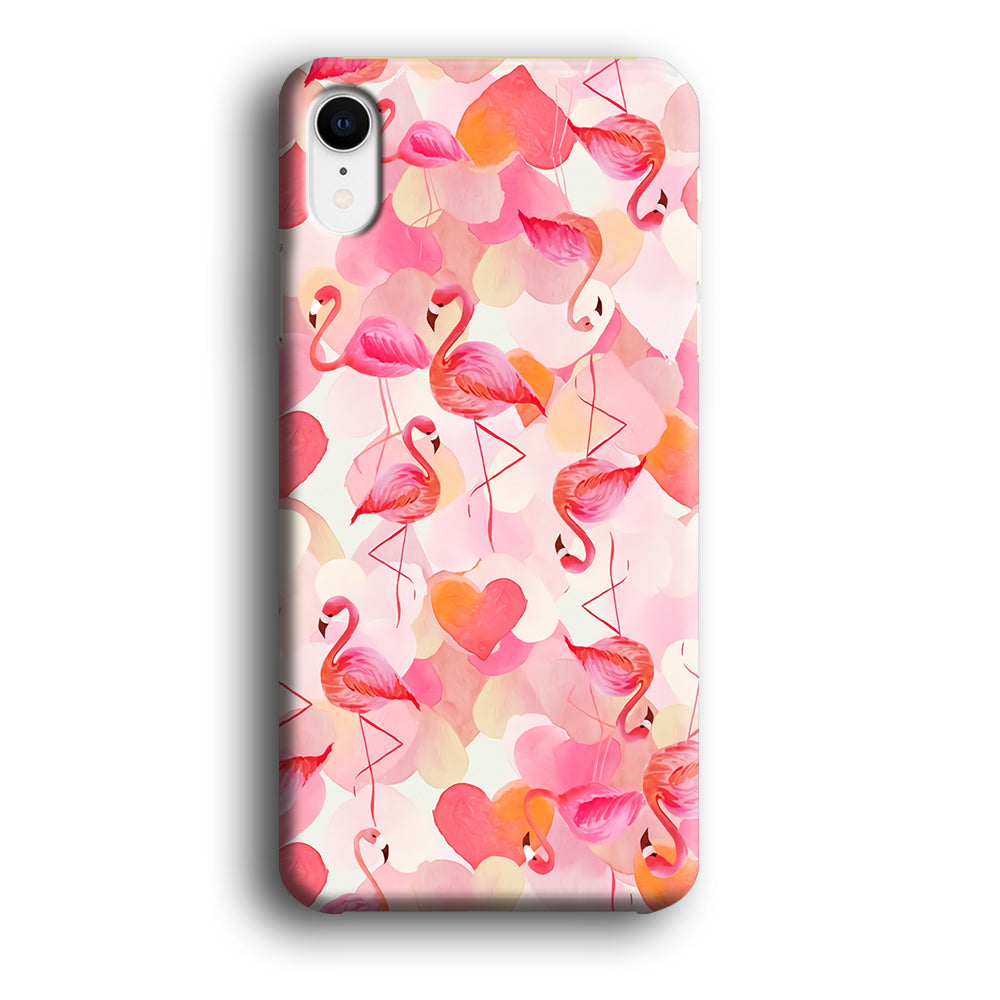 Beautiful Flamingo Art iPhone XR Case