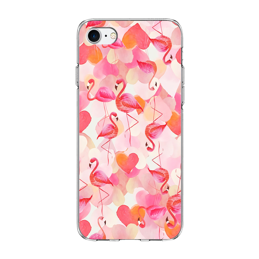 Beautiful Flamingo Art iPhone 8 Case