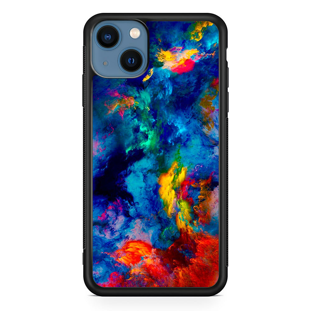 Beautiful Marble Colorful 001 iPhone 13 Case-Phone Case-Rubber Black (2D Case)-Altracase