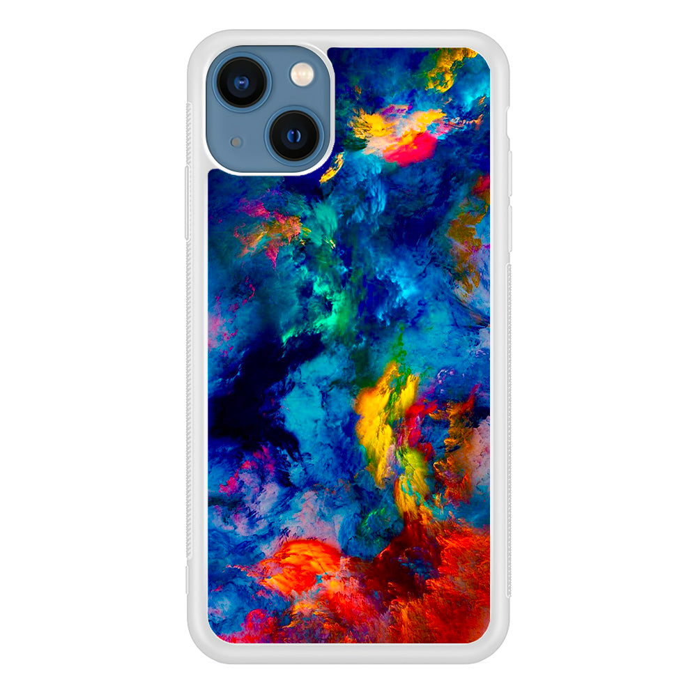 Beautiful Marble Colorful 001 iPhone 13 Mini Case-Phone Case-Rubber White (2D Case)-Altracase