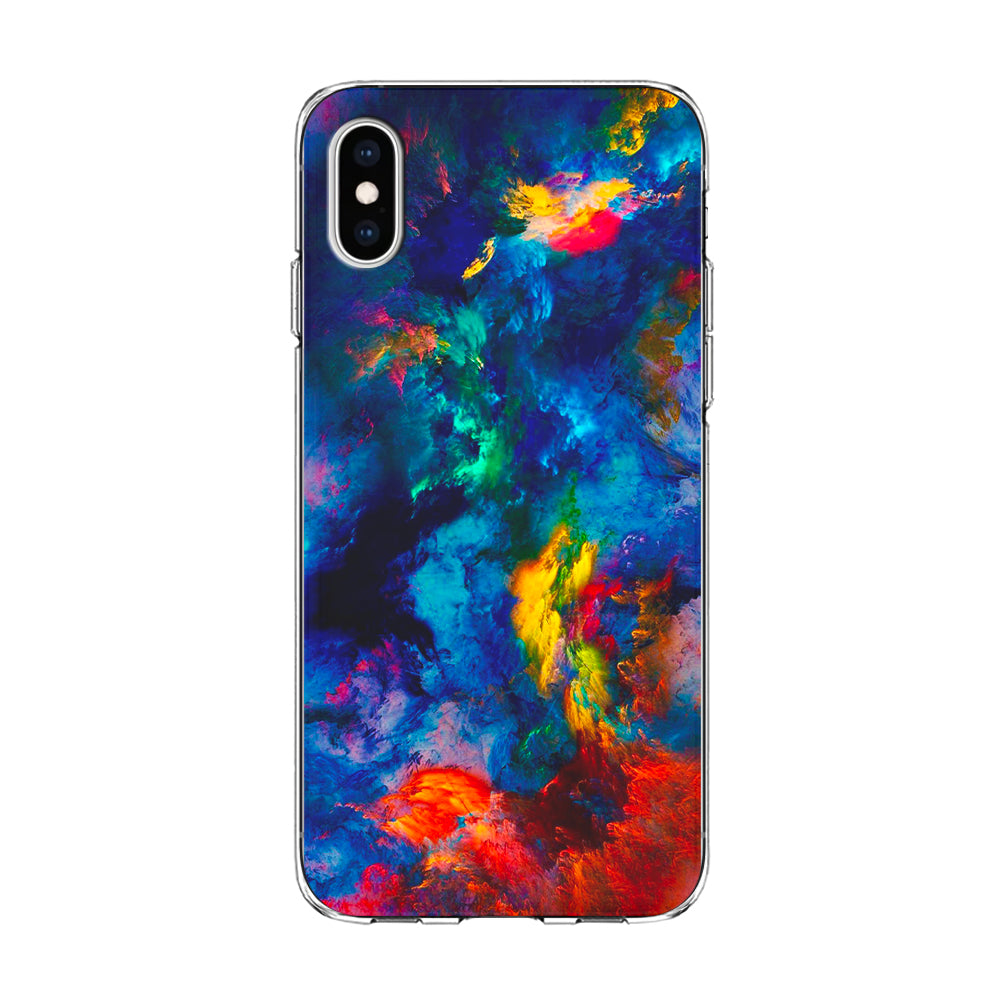 Beautiful Marble Colorful 001 iPhone Xs Case-Phone Case-Clear Soft Case-Altracase