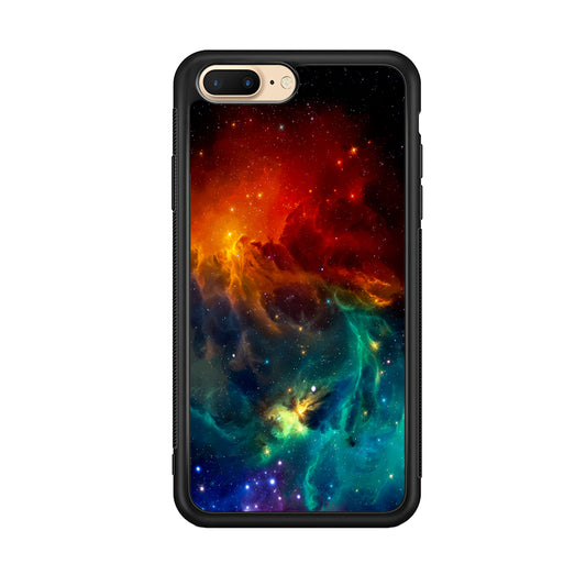 Beautiful Space Colorful 001 iPhone 8 Plus Case-Phone Case-Rubber Black (2D Case)-Altracase
