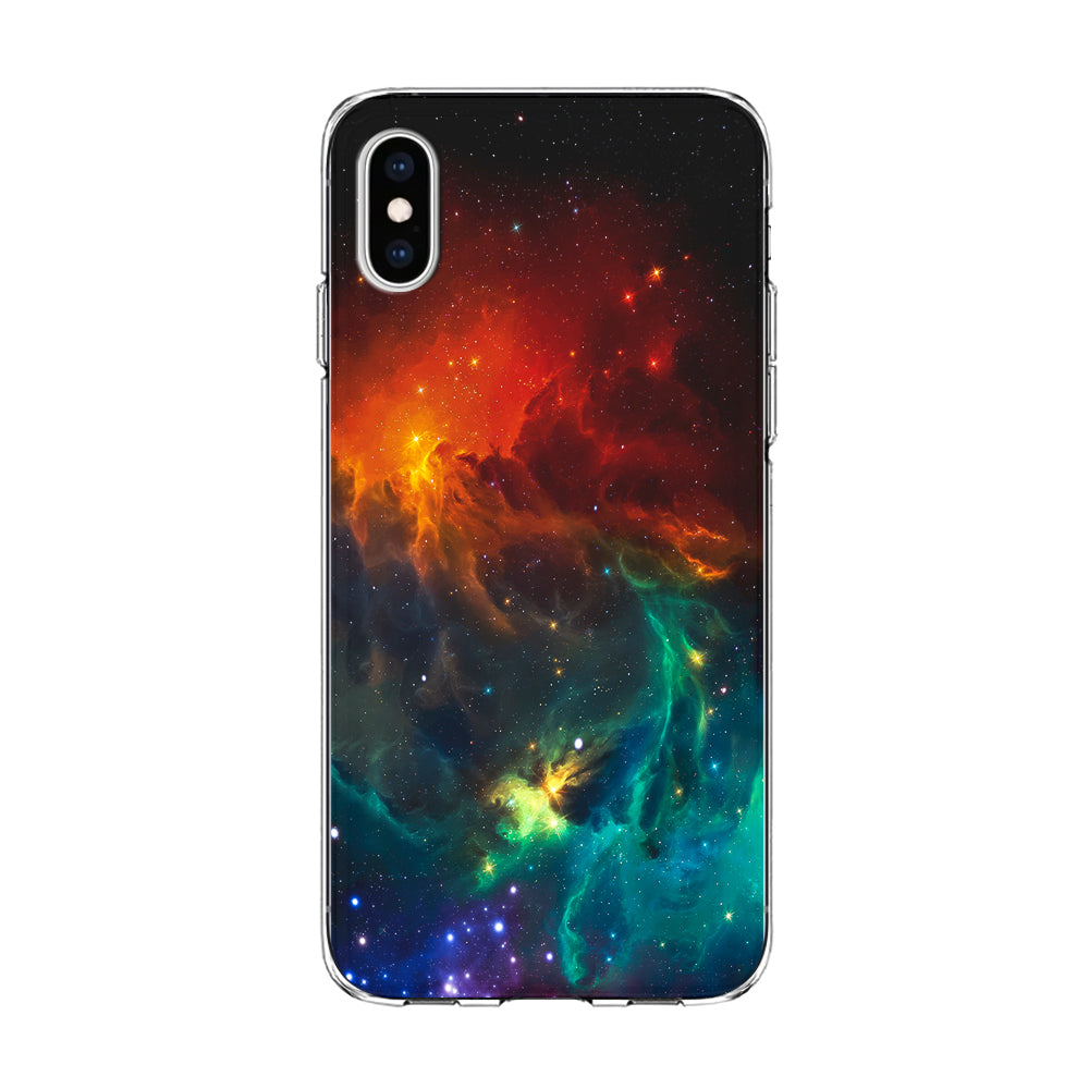 Beautiful Space Colorful 001 iPhone Xs Case-Phone Case-Clear Soft Case-Altracase