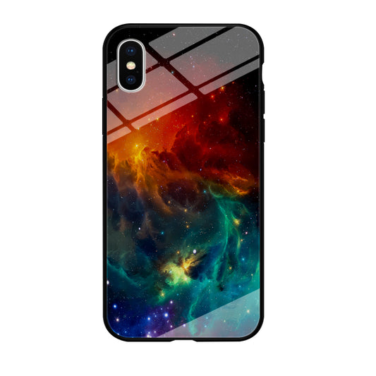 Beautiful Space Colorful 001 iPhone Xs Case-Phone Case-Tempered Glass Case-Altracase