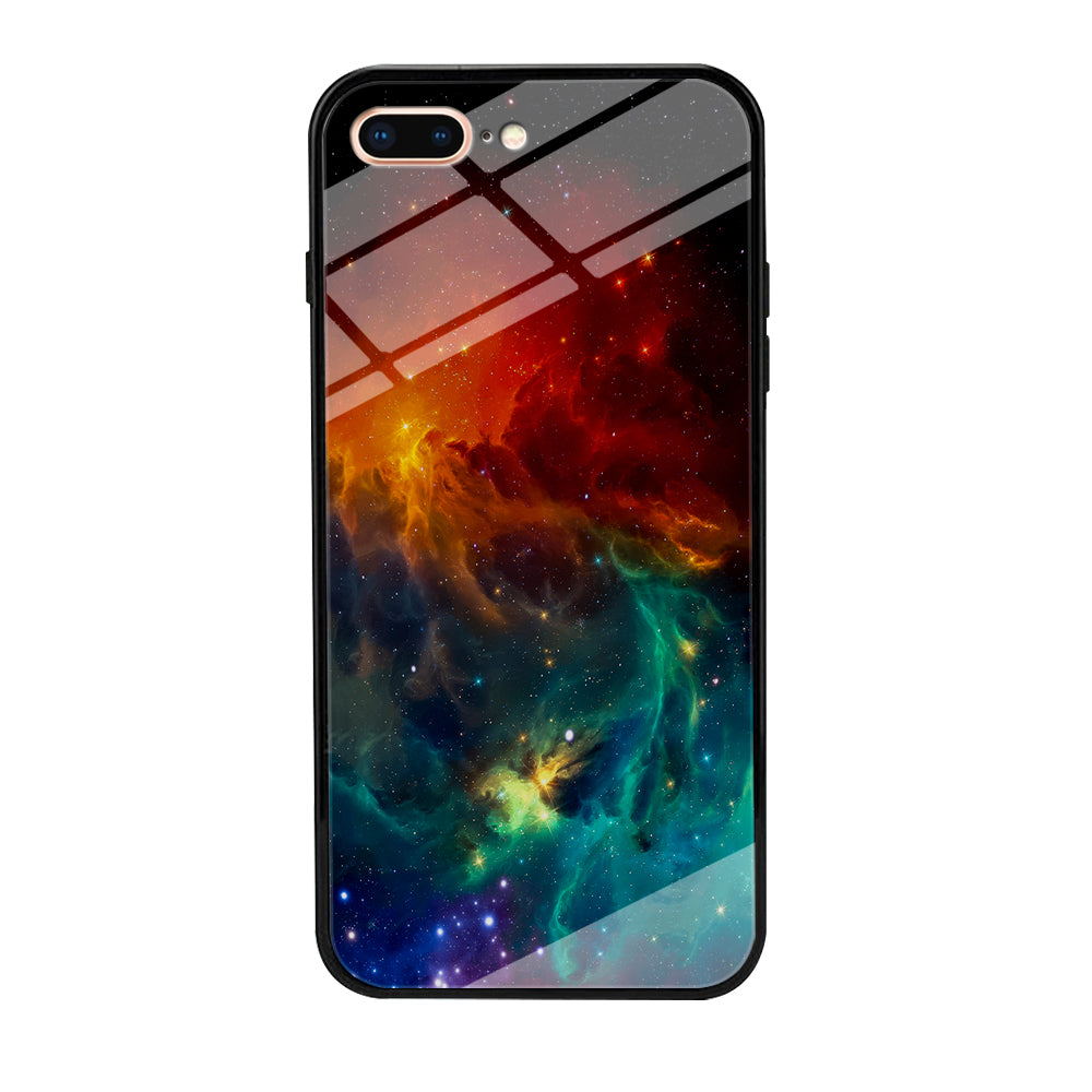 Beautiful Space Colorful 001 iPhone 8 Plus Case-Phone Case-Tempered Glass Case-Altracase