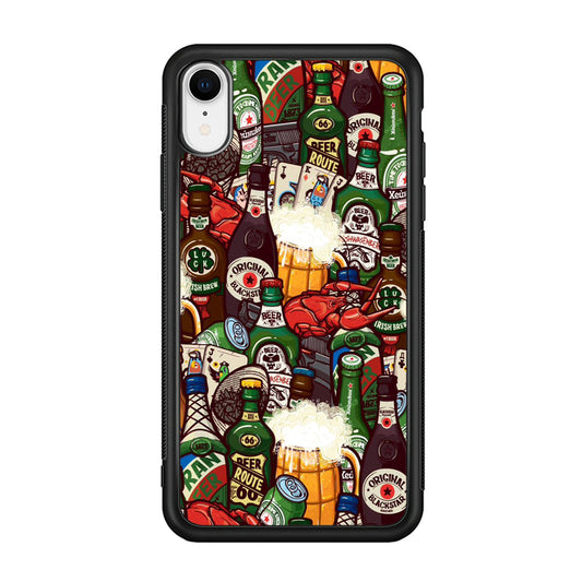Beer Bottle Art iPhone XR Case