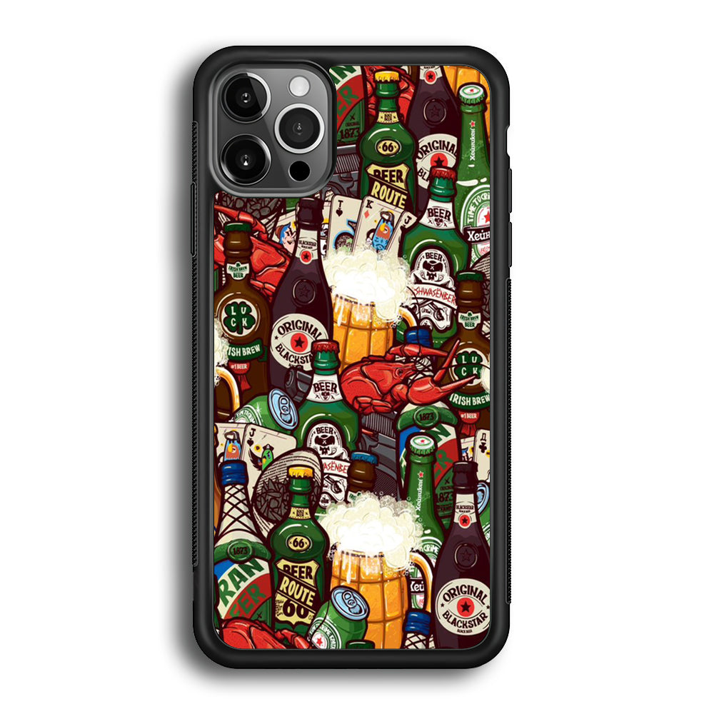 Beer Bottle Art iPhone 12 Pro Case