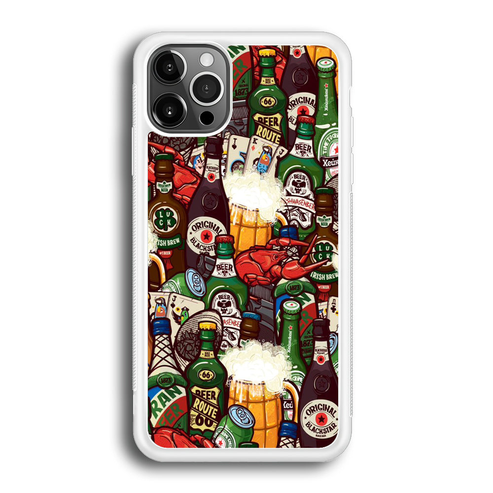 Beer Bottle Art iPhone 12 Pro Case