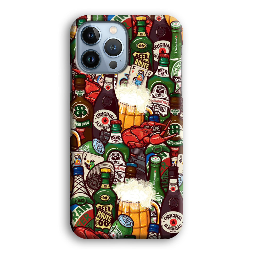 Beer Bottle Art iPhone 14 Pro Max Case