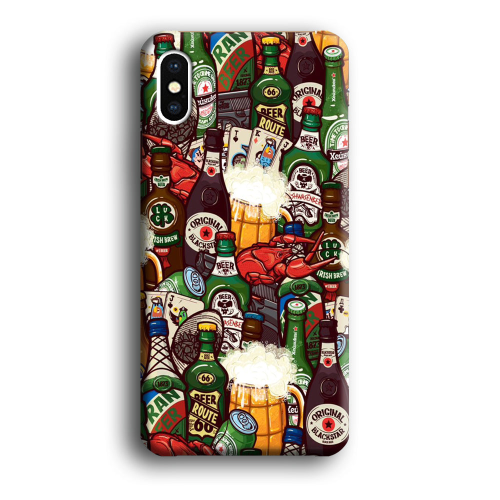 Beer Bottle Art iPhone Xs Case