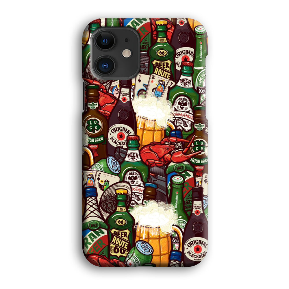 Beer Bottle Art iPhone 12 Case