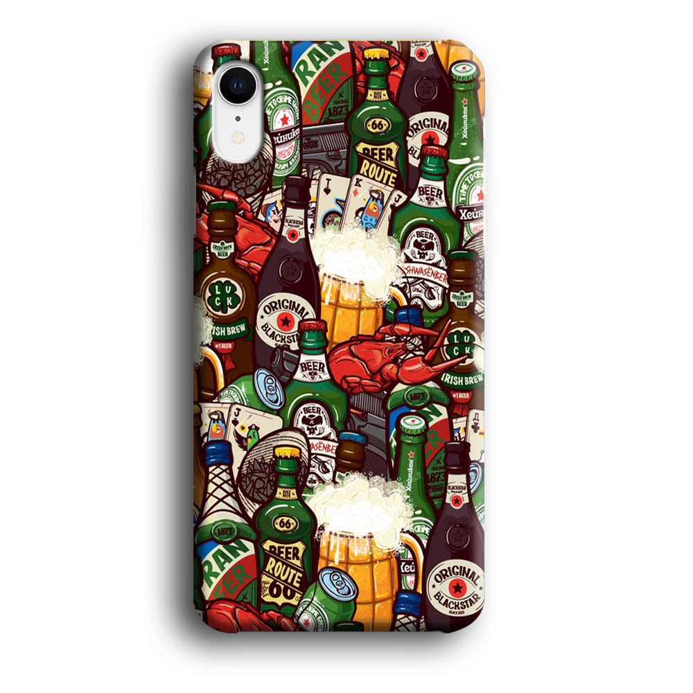 Beer Bottle Art iPhone XR Case