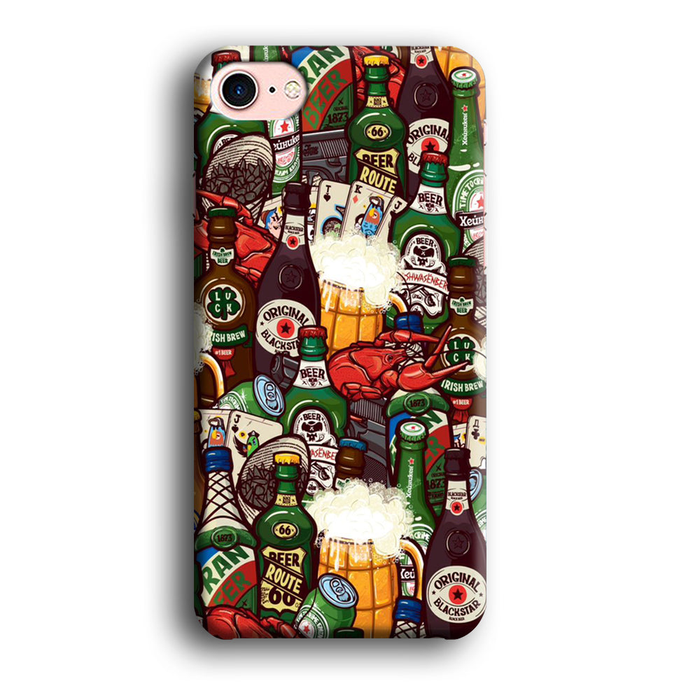 Beer Bottle Art iPhone 7 Case