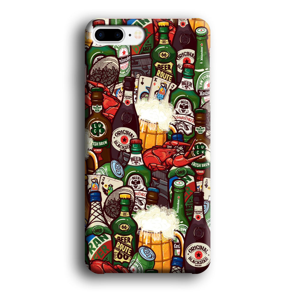 Beer Bottle Art iPhone 8 Plus Case