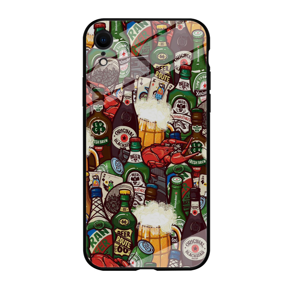 Beer Bottle Art iPhone XR Case