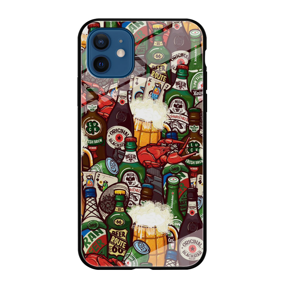 Beer Bottle Art iPhone 12 Case